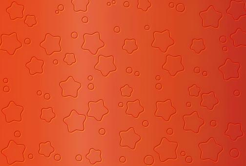 星の型押し模様風の赤い背景素材