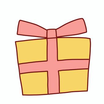 プレゼント プレゼント,クリスマス,誕生日,線画,可愛い,ゆるい,手描き,デコレーション,素材,挿絵のイラスト素材