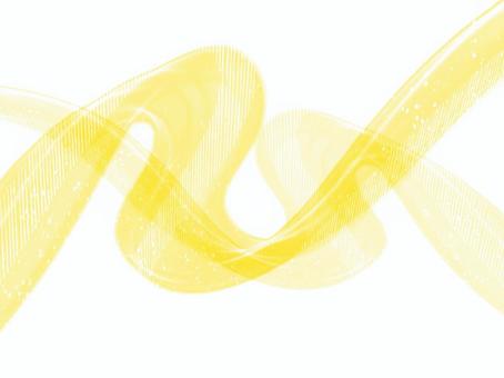 風のリボン-イエロー05 風,リボン,イエロー,黄色,明るい,華やか,ライン,抽象,背景,光のイラスト素材