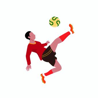スポーツ 077 スポーツ 077 スポーツ,サッカー,サッカー選手,ボール,蹴る,試合,チーム,男性,運動,トレーニングのイラスト素材