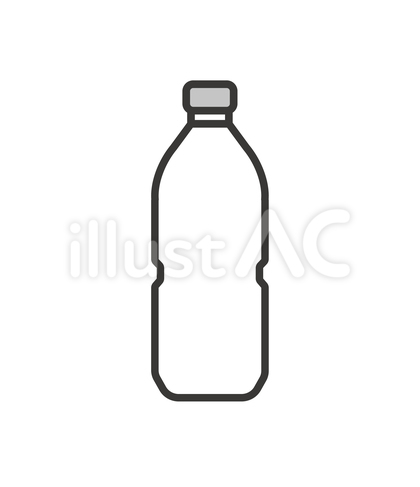 からっぽペットボトル(白黒)