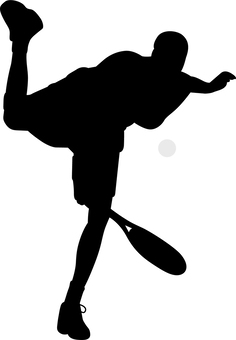  Tennis Silhouette, , JPG, PNG and AI