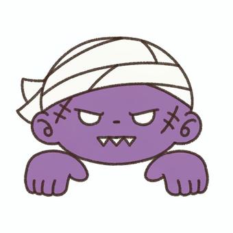 ハロウィン ゾンビ ハロウィン ゾンビ ハロウィン,ゾンビ,モンスター,秋,10月,年中行事,イベント,ハロウィン素材,シンプル,アイコンのイラスト素材