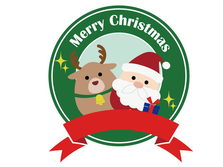 クリスマス リース アイコン01 クリスマス リース アイコン01 かわいい,キラキラ,アイコンのイラスト素材