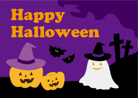 Halloween card, halloween, card, ghost, JPG and PNG