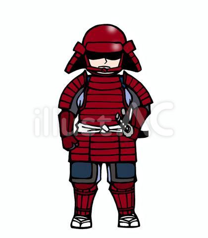 鎧武者(2)(赤)