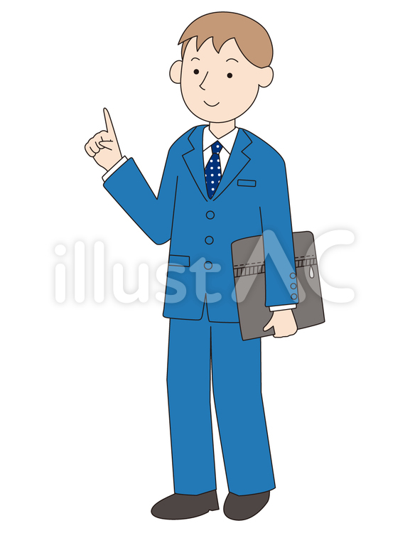 営業の男性 男性,人物,スーツのイラスト素材