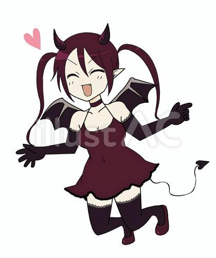 楽しそうな悪魔の女の子