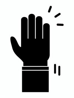 挙手 挙手 挙手,手,挙げる,ジェスチャー,アイコン,サイン,シルエット,黒のイラスト素材