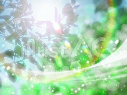 朝の木漏れ日 風吹いてるVer4