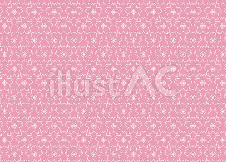 桜の壁紙 桜,壁紙,パターンタイルのイラスト素材