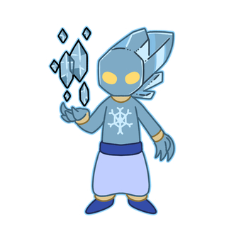 氷の魔人 氷,冷気,魔人,ファンタジー,氷結のイラスト素材