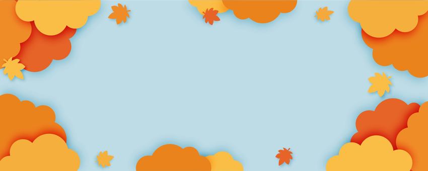 秋風の空と楓の木の背景素材 秋,背景,フレーム,紅葉,楓,見出し,タイトル,空,ポップ,セールのイラスト素材