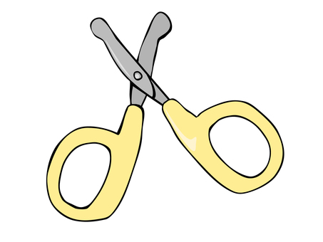 爪切り 赤ちゃん 爪切り,衛生,主線あり,広告,チラシ,イラスト素材,cm,白背景,背景透過,ゆるかわのイラスト素材