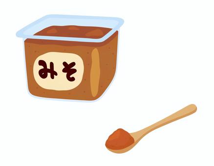 味噌 味噌,みそ,調味料,その他,食料,食料品,料理,食事,レシピ,献立のイラスト素材