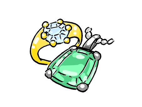 宝石・装飾品 装飾品,宝石,キラキラ,ダイヤ,エメラルド,貴重品,財産,高価,豪華のイラスト素材