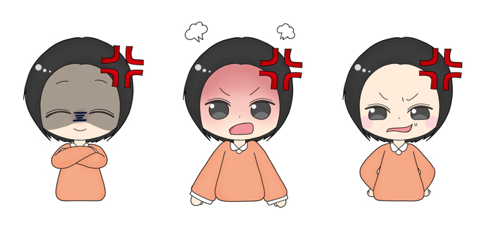 怒っている女性のイラスト 女性,主婦,学生,ショートカット,イラッ,ムカ,怒る,ピキ,ぷんぷんのイラスト素材