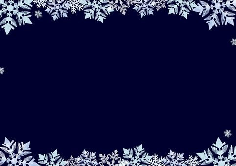雪の結晶 dark 雪,冬,結晶,フレーム,枠,背景,雪の結晶,キラキラ,飾り罫,幻想的のイラスト素材