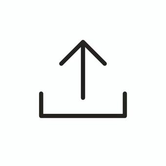 アップロードマーク（黒） アップロード,アイコン,データ転送,保存,矢印,黒,シンプル,uiデザイン,ボタン,ウェブサイトのイラスト素材