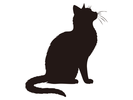 シルエット【ねこ_1】