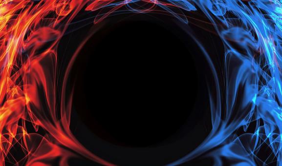 blue and red fantastic flame frame, JPG blue and red fantastic flame frame, , JPG