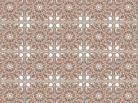 レース模様背景【茶色】 模様,背景,茶色,レース,レトロ,モチーフ,編み物,かぎ針編みのイラスト素材