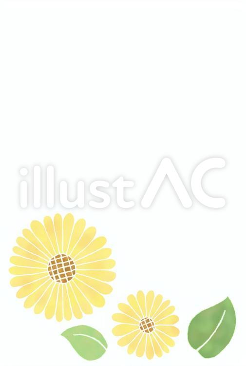 暑中、残暑お見舞い 暑中見舞い,残暑見舞い,ハガキのイラスト素材