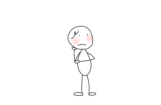 Illustration, 簡筆劃, 苦惱, 在思維, 