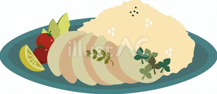 タイ　カオマンガイ カオマンガイ,タイ,食べ物のイラスト素材