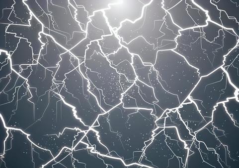 無数の稲妻の背景素材 雷,稲妻,自然,電流,光,パーティクル,背景のイラスト素材