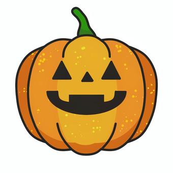 ハロウィンかぼちゃ　ジャックオーランタン ハロウィン,ジャック・オー・ランタン,ジャックオランタン,橙,オレンジ,10月,行事,季節,イベント,秋のイラスト素材