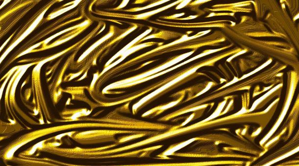 黄金の溶融抽象テクスチャ ゴールド,テクスチャ,背景,金色,液体,流体,抽象,輝き,光沢,メタリックのイラスト素材