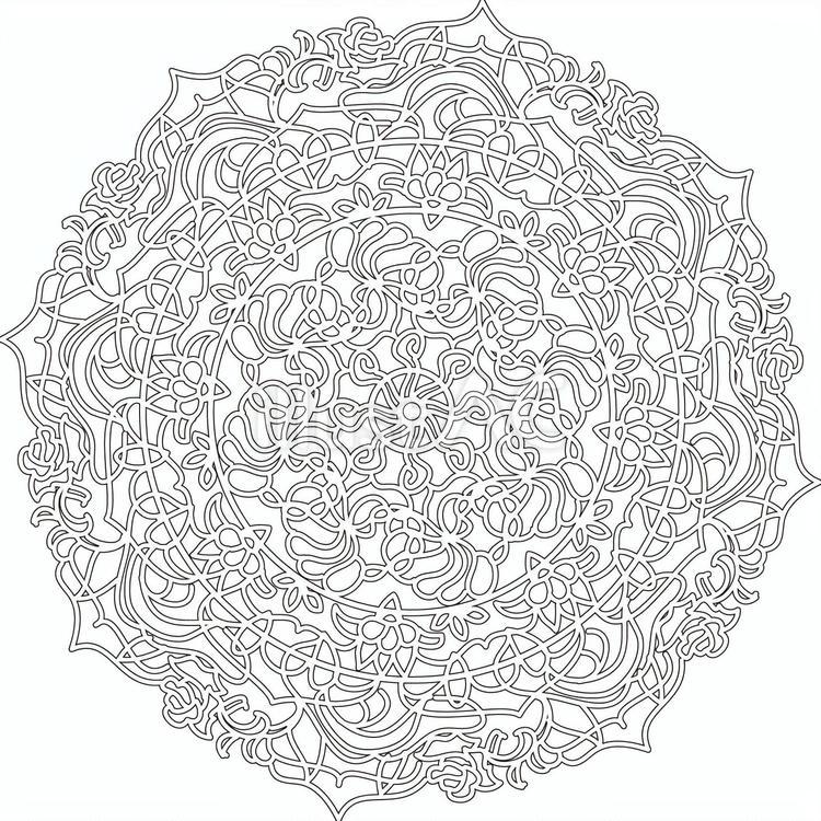 花模様レース レース,テーブルセンター,文様のイラスト素材