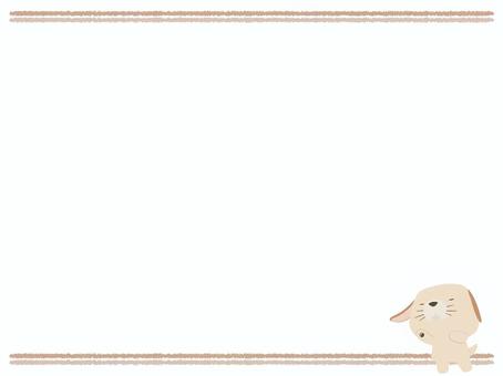つっこむ_犬 つっこむ,犬,動物,かわいい,なんでやねん,漫才,フレームのイラスト素材