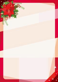 クリスマスフレーム　縦 縦,フレーム,クリスマス,赤,背景のイラスト素材