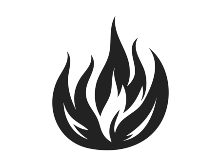 炎素材7 炎,火,燃えている,熱い,燃えさかる,おしゃれ,美しい,癒し,素敵,かっこいいのイラスト素材