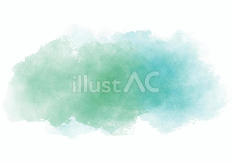 青色と緑色の水彩背景 水彩,背景,ベクターのイラスト素材