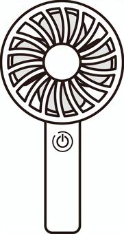 方便的fan_02_white, JPG, PNG 和 AI 方便的fan_02_white, 方便的風扇, 中暑, 中暑的措施, JPG, PNG 和 AI