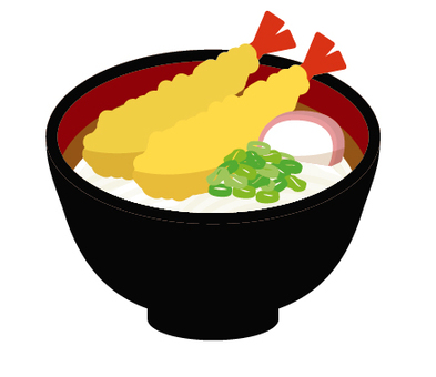 Udon tempura udon, , JPG, PNG and AI