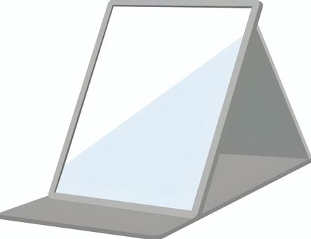 折りたたみミラー 折りたたみ,ミラー,メイク,鏡,スタンドミラー,卓上,身だしなみ,おしゃれ,化粧,道具のイラスト素材