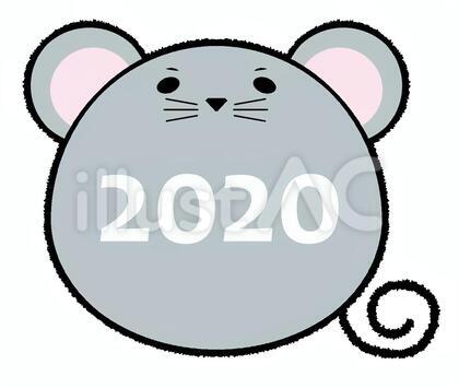 無料年賀状素材 ねずみイラスト 2020