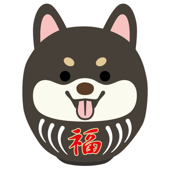 Dog Daruma 2, , JPG, PNG and AI