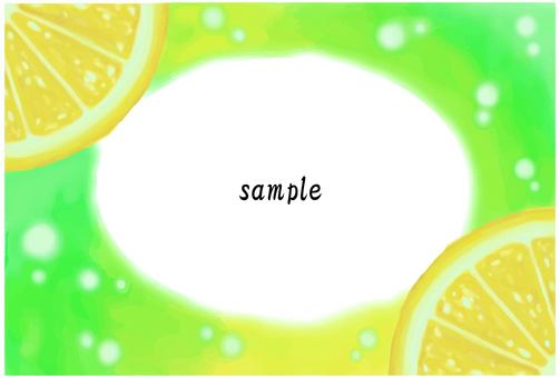 Lemon watercolor frame, , JPG, PNG and AI