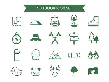 Illustration, outdoor, hiking, camp, 