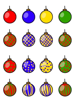 Illustration, ornament, colorful, christmas, 