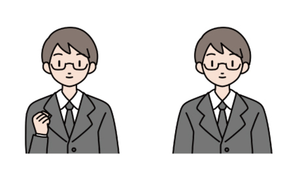 Illustration, glasses, male, employee, 