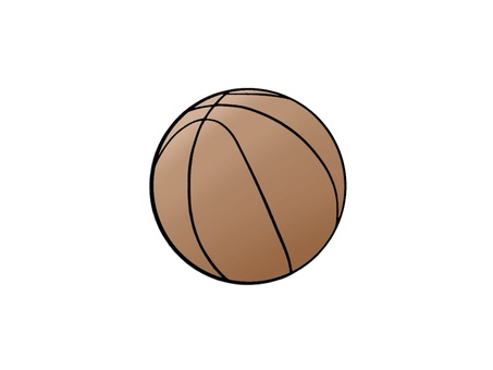 スポーツのバスケットボールのボール バスケットボール,スポーツ,ボール,運動,体育,道具,競技,丸い,部活動,球のイラスト素材