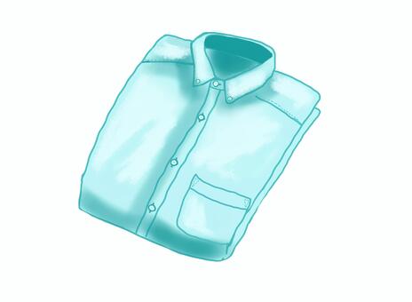 水色のシャツ シャツ,メンズ,水色,衣料品,着るもの,洋裁,たたむ,男性用,ワイシャツのイラスト素材