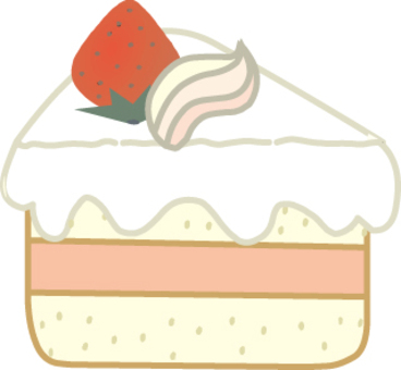 ショートケーキ ショートケーキ ショートケーキ,苺,スイーツのイラスト素材