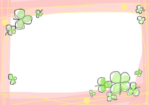 Clover frame, , JPG and PNG